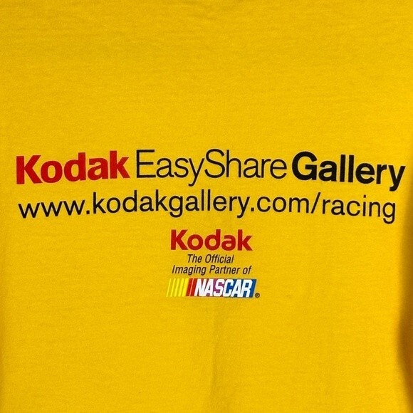 Kodak Easy Share NASCAR Yellow Graphic T-shirt L - Picture 4 of 6